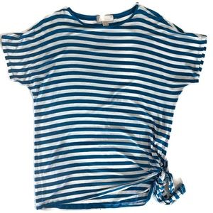 Michael  Kors blue and white Stripes super soft